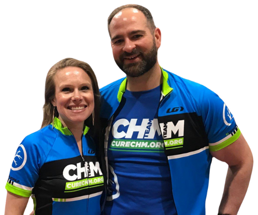 Ways to Give A couple posing together in their Team CHM gear.