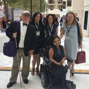 Group of five rare disease advocates gathered on Capitol Hill during Rare Disease Day.